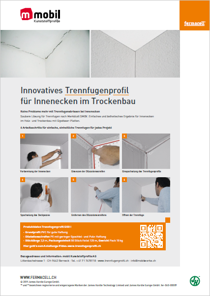 Produktdatenblatt Trennfugenprofil GIDI I